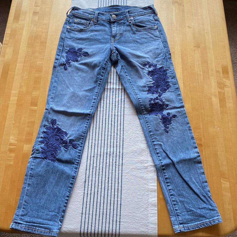True Religion embroidered jeans